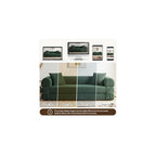 80” Convertible Sofa Bed, 3-in-1 Boneless Couch Bed with Deep Seat, Side Storage Pockets & 2 Pillows, Green Foldable Floor Couch for Living Room Apartment, 600 LBS Capacity (Dark Green)
