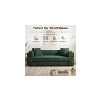 80” Convertible Sofa Bed, 3-in-1 Boneless Couch Bed with Deep Seat, Side Storage Pockets & 2 Pillows, Green Foldable Floor Couch for Living Room Apartment, 600 LBS Capacity (Dark Green)