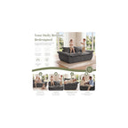 JUIKURY 55" Convertible Corduroy Sofa Bed, Boneless Foldable Loveseat Sleeper Couch, Compressed Foam Floor Sofa with Removable Cushions & Pillows for Small Space Living Room
